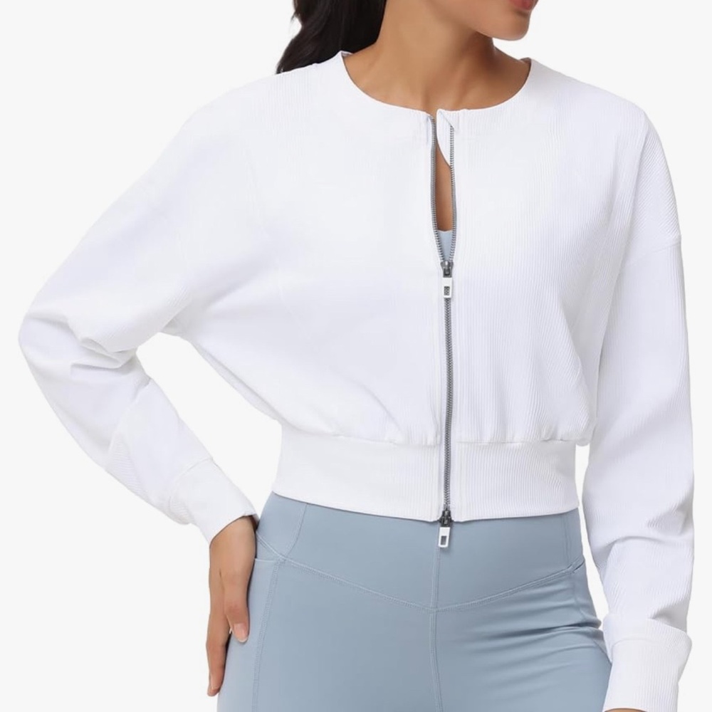 White Bomber Jacket